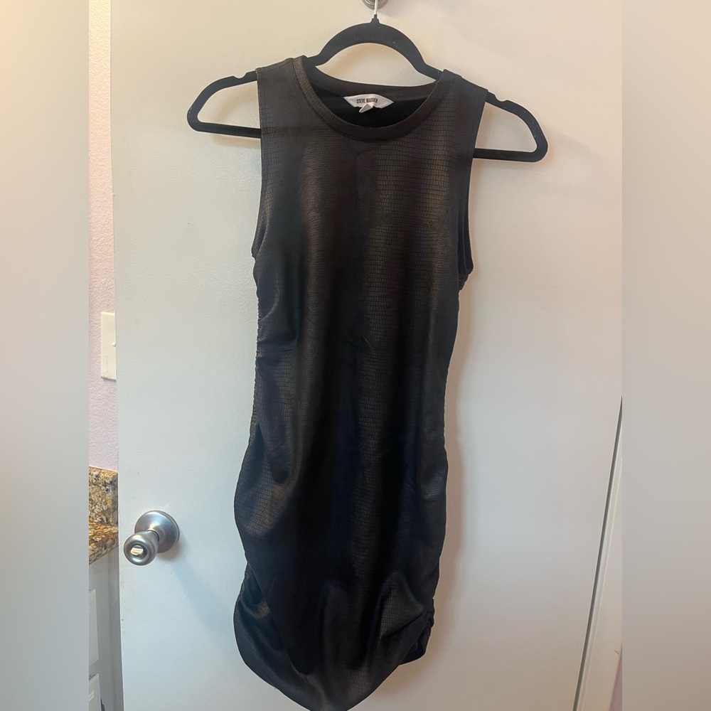 Steve Madden Small Black Sleeveless Dress (RSB) PTP 14-17/L 33 Like New - Picture 3 of 13